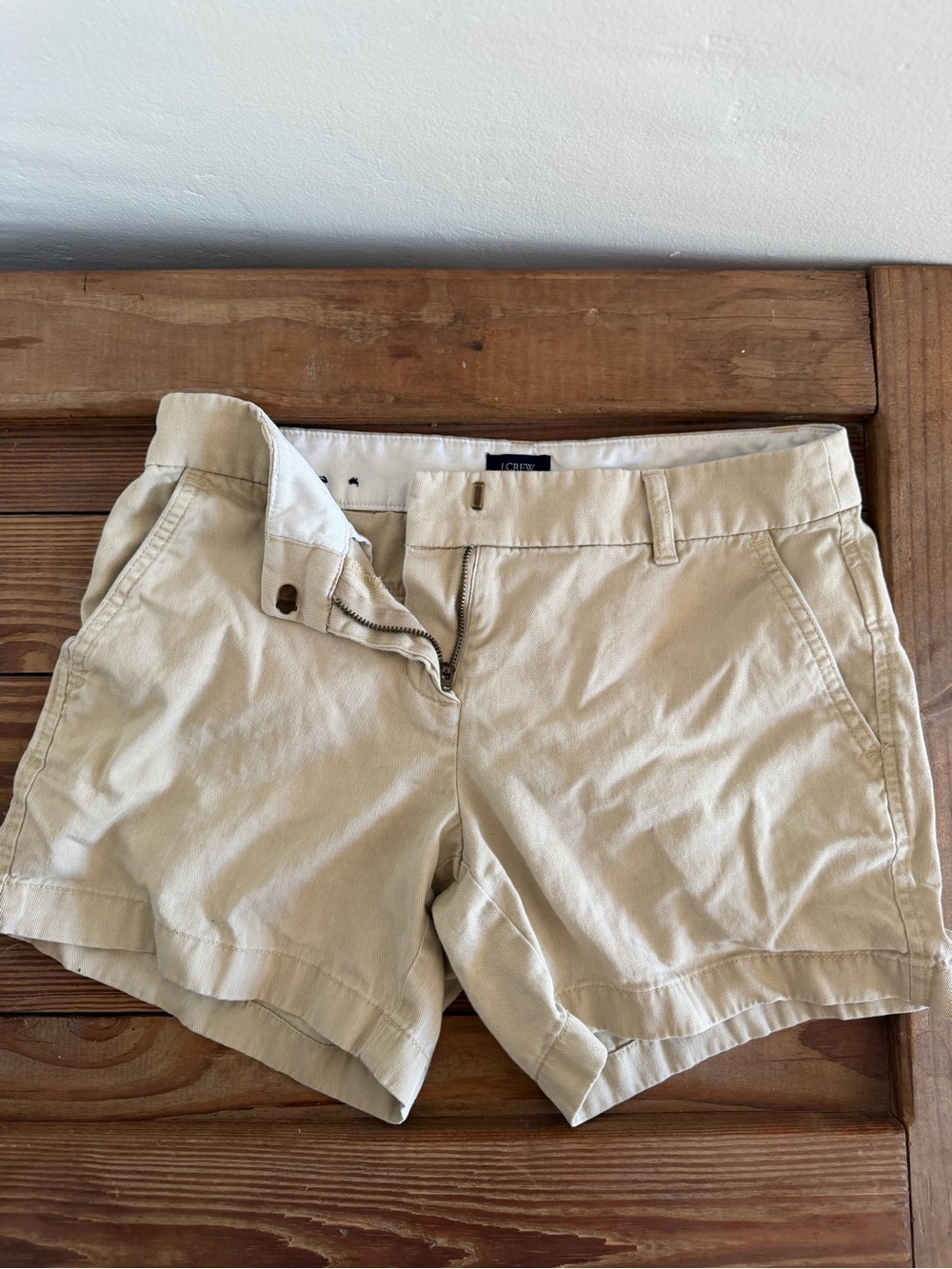 J. Crew Women's Khaki Shorts - Light Tan